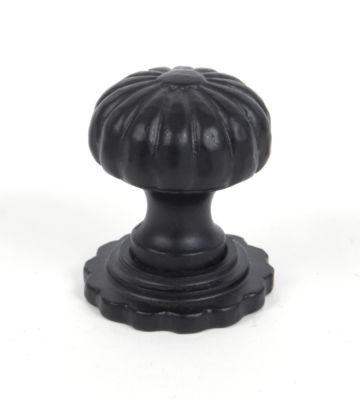 From The Anvil Black Cabinet Knob (with Base) – Large
