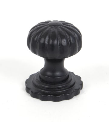 From The Anvil Black Cabinet Knob (with base) – Large