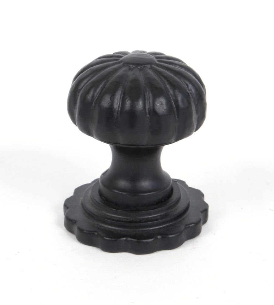 From The Anvil Black Cabinet Knob (with base) - Large