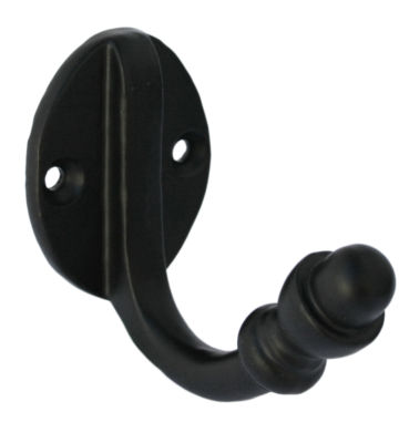 From The Anvil Black Coat Hook