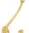 From The Anvil Polished Brass 6 1/2'' Hat & Coat Hook