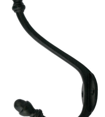 From The Anvil Black 6 1/2” Hat & Coat Hook
