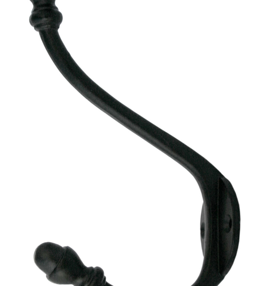From The Anvil Black 6 1/2'' Hat & Coat Hook
