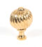 From The Anvil Polished Brass Spiral Cabinet Knob - Medium