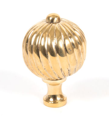 From The Anvil Polished Brass Spiral Cabinet Knob – Large