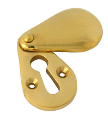 From The Anvil Polished Brass Plain Escutcheon