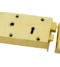 From The Anvil Polished Brass Left Hand Rim Lock - Small