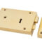 From The Anvil Polished Brass Left Hand Rim Lock - Large