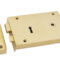 From The Anvil Polished Brass Right Hand Rim Lock - Large
