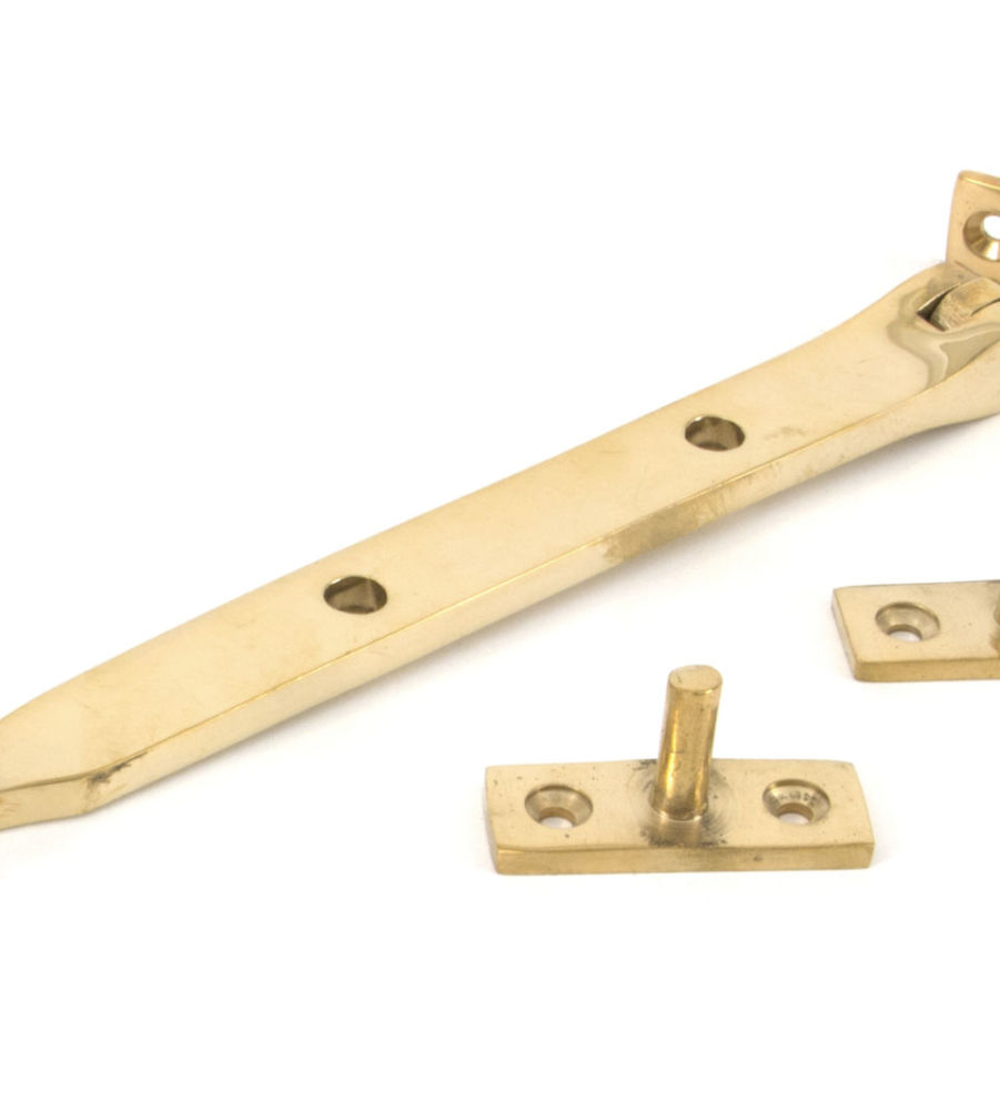 From The Anvil Polished Brass 8" Monkeytail Stay