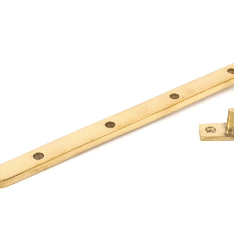 From The Anvil Polished Brass 12" Monkeytail Stay