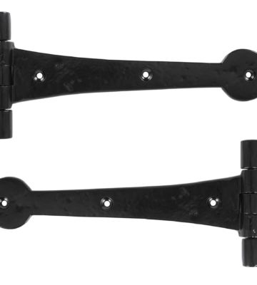 From The Anvil Black Smooth 10.5″ T Hinge (pair)