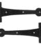 From The Anvil Black Smooth 10.5" T Hinge (pair)