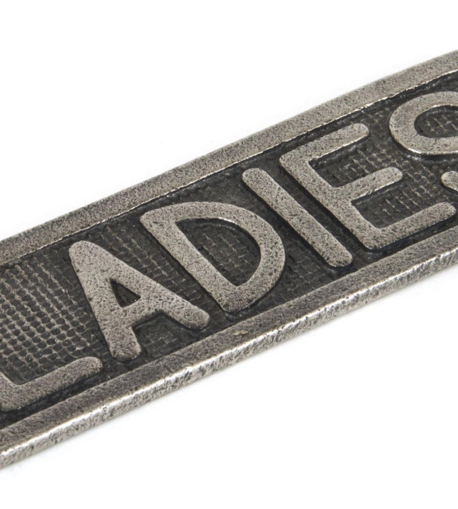 From The Anvil Ladies Sign - Antique Pewter