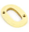 From The Anvil Polished Brass Numeral 0
