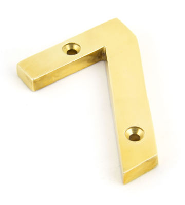 From The Anvil Polished Brass Numeral 7