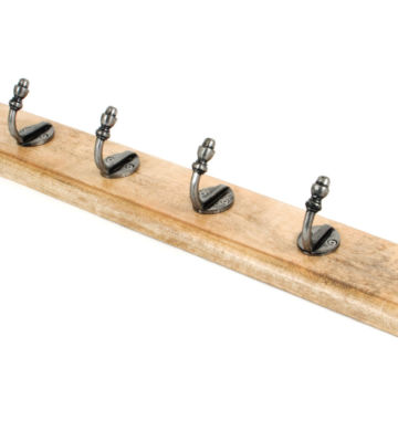 From The Anvil Stable Coat Rack – Natural Smooth & Timber