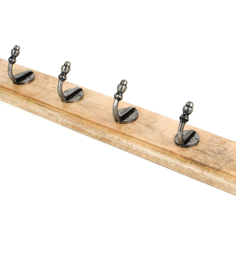 From The Anvil Stable Coat Rack - Natural Smooth & Timber