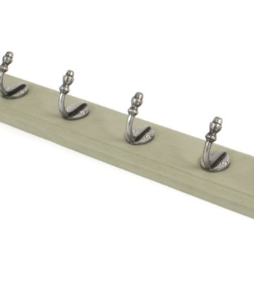 From The Anvil Stable Coat Rack – Natural Smooth & Olive Green