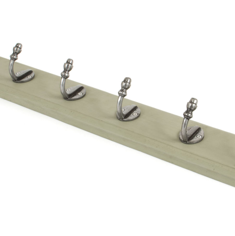 From The Anvil Stable Coat Rack - Natural Smooth & Olive Green