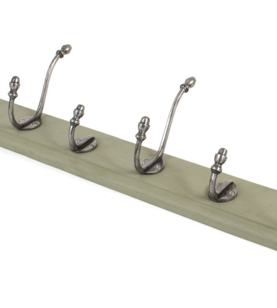 From The Anvil Country Hat & Coat Rack - Natural Smooth & Olive Green