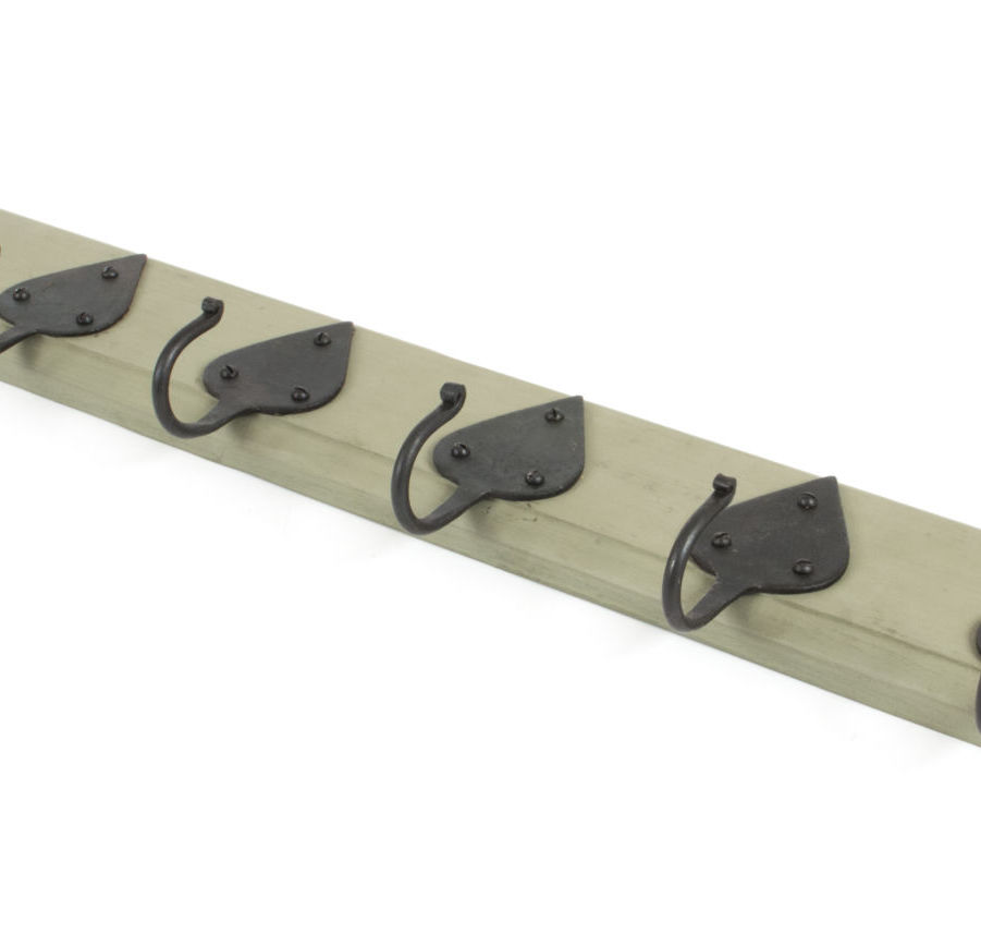 From The Anvil Cottage Coat Rack - Beeswax & Olive Green