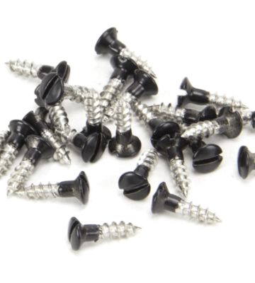 From The Anvil Black SS 3.0 X 12mm Countersunk Raised Head Screws (25)