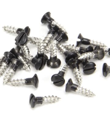 From The Anvil Black SS 3.0 x 12mm Countersunk Raised Head Screws (25)