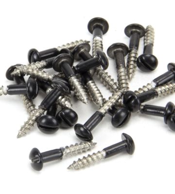 From The Anvil Black SS 3.5 x 20mm Round Head Screws (25)