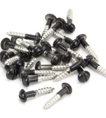 From The Anvil Black SS 4.0 x 20mm Round Head Screws (25)
