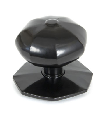 From The Anvil Octagonal Centre Door Knob – Black