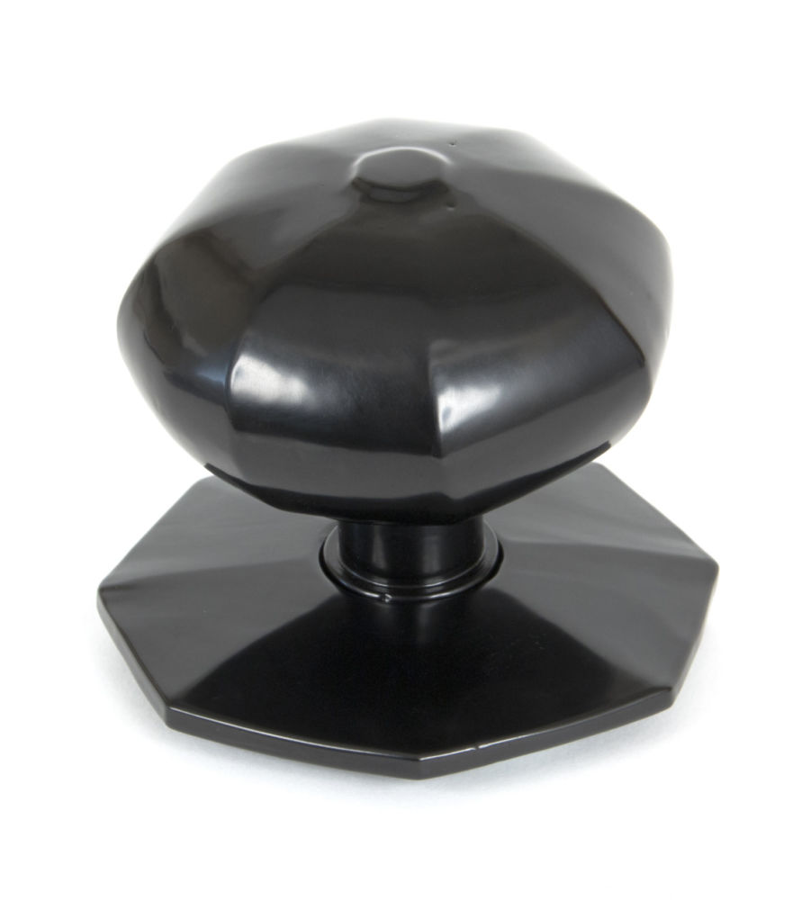 From The Anvil Octagonal Centre Door Knob - Black