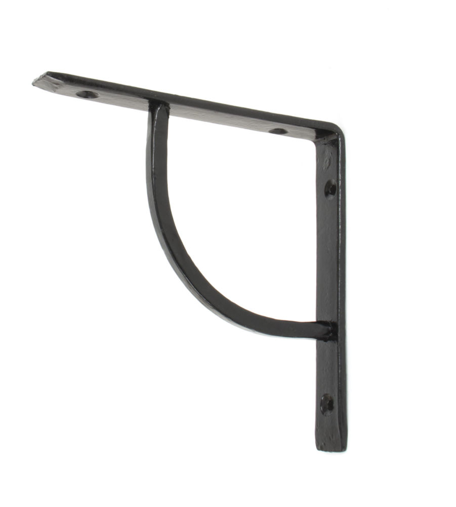 From The Anvil Black 6" x 6" Plain Shelf Bracket