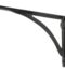 From The Anvil Black 10" x 7" Curved Shelf Bracket