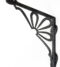 From The Anvil Black 9" x 9" Flower Shelf Bracket