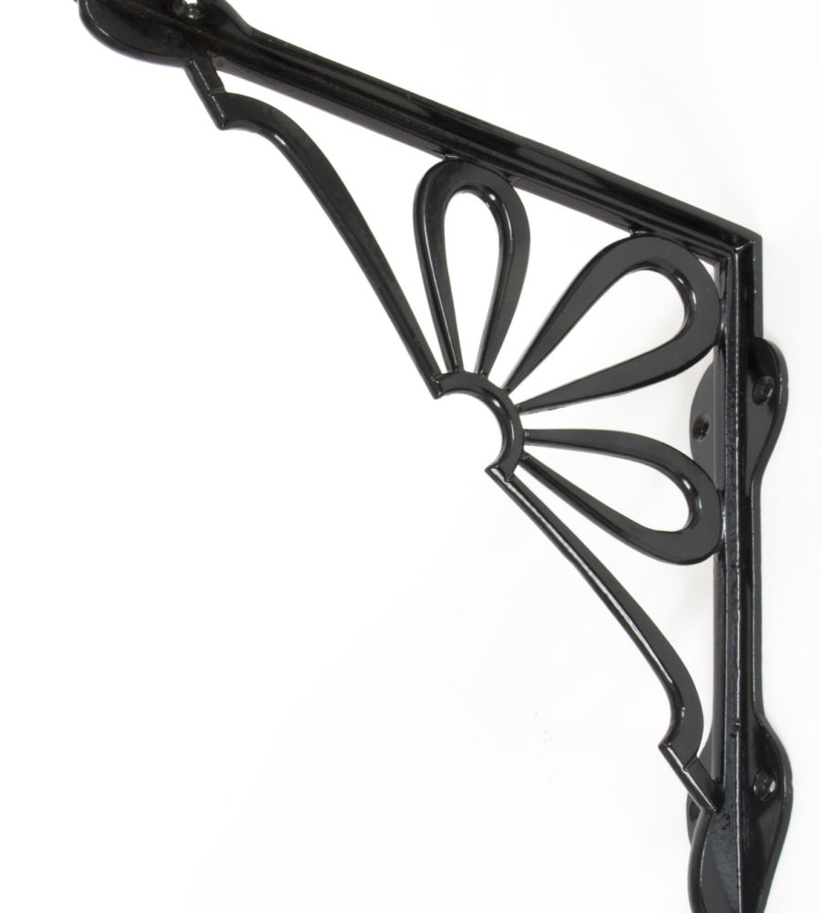 From The Anvil Black 9" x 9" Flower Shelf Bracket