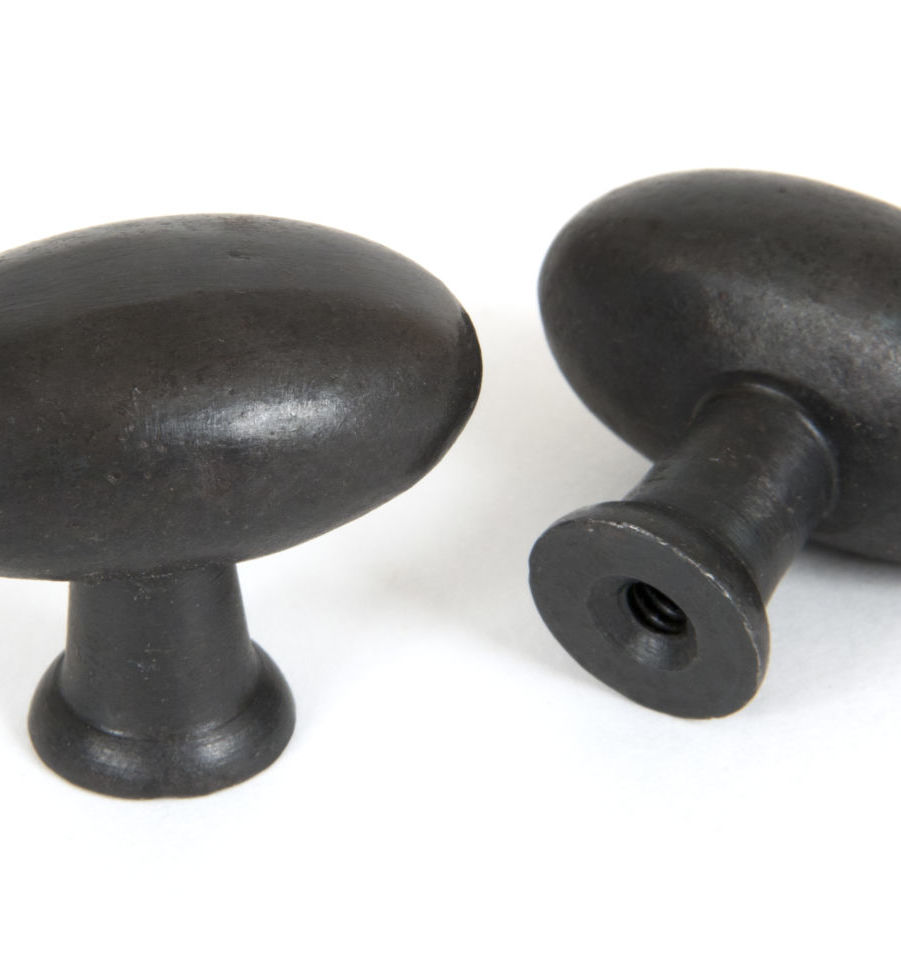 From The Anvil Oval Cabinet Knob - Beeswax