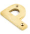 From The Anvil Polished Brass Letter P