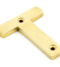 From The Anvil Polished Brass Letter T