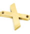 From The Anvil Polished Brass Letter X