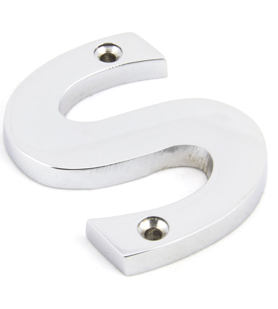 From The Anvil Polished Chrome Letter S