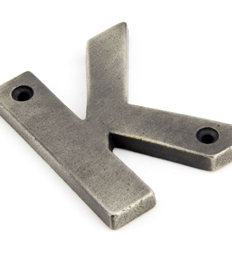 From The Anvil Antique Pewter Letter K