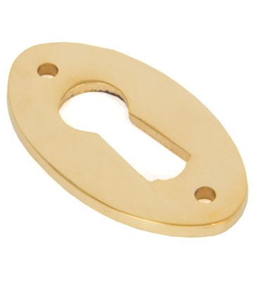 From The Anvil Polished Brass Oval Escutcheon