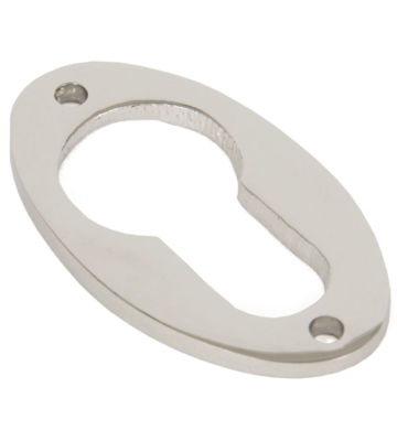From The Anvil Polished Nickel Oval Euro Escutcheon