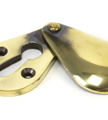 From The Anvil Aged Brass Plain Escutcheon