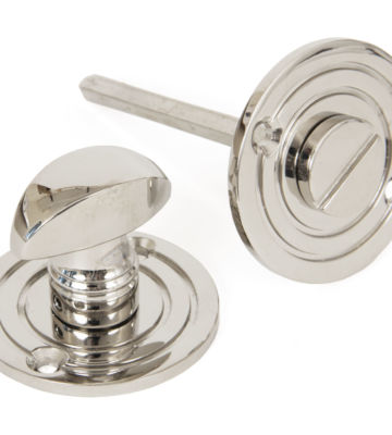 From The Anvil Polished Nickel Round Bathroom Thumbturn