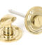 From The Anvil Polished Brass Round Bathroom Thumbturn