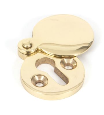 From The Anvil Polished Brass Round Escutcheon