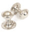From The Anvil Polished Nickel Brockworth Mortice Knob Set