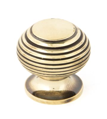 From The Anvil Aged Brass Beehive Cabinet Knob – Small